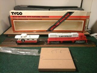 Tyco Ho Mantu Diesel Engine Alco 430 With Matching Caboose Illinois Central
