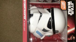 Disney Star Wars Stormtrooper Helmet 3d Deco Light With Wall Sticker