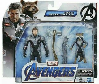 Marvel Avengers Thor & Rocket Raccoon Action Figures - Hasbro 2018