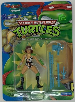 Teenage Mutant Ninja Turtles April The Ninja Newscaster 1992 Action Figure