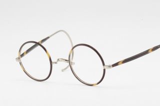 Vintage 1920s Art Deco Obac Celluloid Round Frame France Eyeglasses Frames Nos