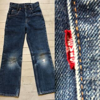 Vintage Boy’s “big E” Levis Blue Denim Jeans.  Boy’s Vintage Jeans.  Levis Big E