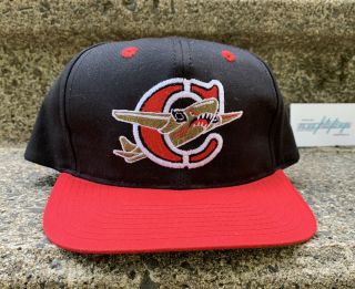Vtg Capital City Bombers Snapback Baseball Cap Hat Twins Minor League Rare Mets