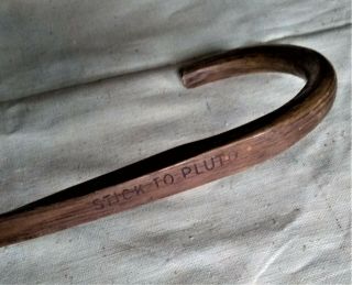 Antique 1916 Stick To Pluto Water Advertising Cane French Lick Springs Hotel Ind