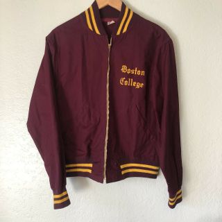 Vintage 1950s Champion Running Man Boston College Jacket Size Medium