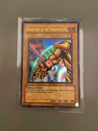 Yu - Gi - Oh Right Arm Of The Forbidden One Ultra Rare,  Pulled 1/17/2021