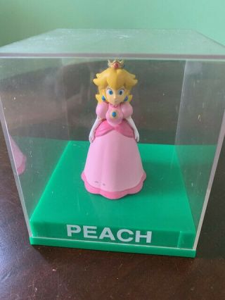 Nintendo Princess Peach Figurine In Plastic Case,  Pre - Owned In