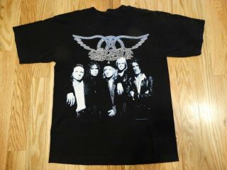 Vintage Aerosmith Nine Lives World Tour 1997 Concert T - Shirt