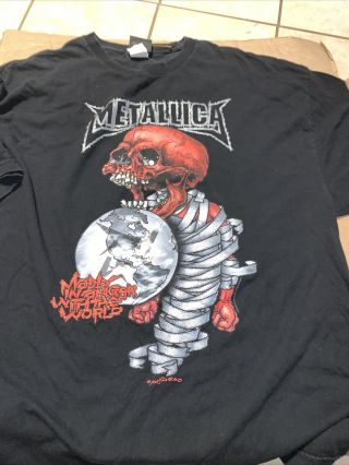 2004 Metallica Madly In Anger With The World Tour Concert T - Shirt Xl
