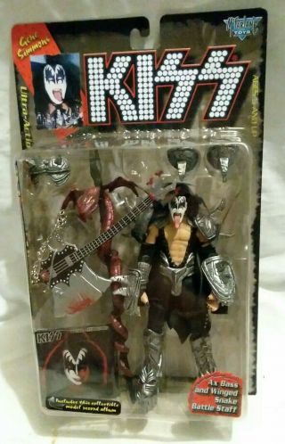 Kiss Gene Simmons Ultra Action Figure 1997 Mcfarlane Toys Moc