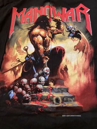 Vintage Manowar Agony And Ecstasy World Tour 94/95 Xl Concert Shirt.  Never Worn.