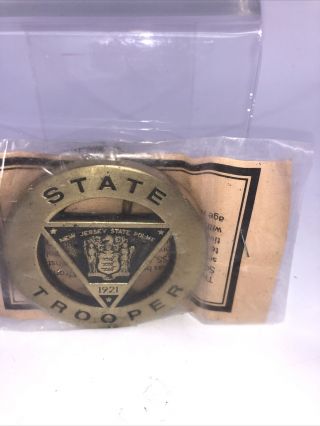 Jersey State Police Belt Buckle The Buckle Brass