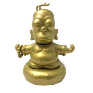 Exclusive Homer Simpson Gold Buddha The Simpsons Vinyl Figure Kidrobot Toy