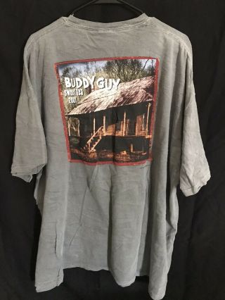 Vintage 2001 Buddy Guy Sweet Tea Chicago Blues Size Xxl T Shirt Double Sided