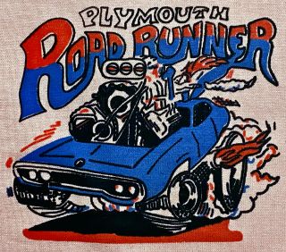 Vintage 80s Plymouth Road Runner Roadrunner Screen Stars T Shirt Hot Rod S M