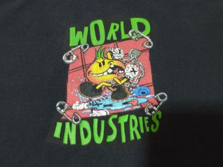 Vintage Rare World Industries Skateboarding Tee T Shirt