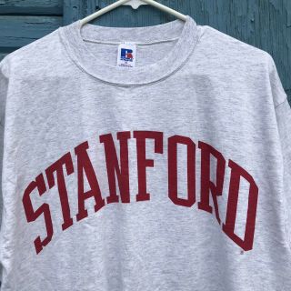 90s Vintage Stanford University Russell Athletic Shirt Size Xl Deadstock