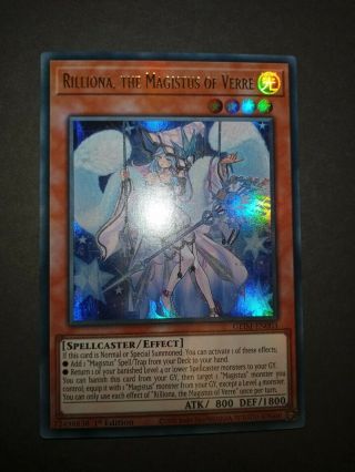 Rilliona The Magistus Of Verre 1st Ed GEIM - EN003 Ultra Rare Yugioh Card 3