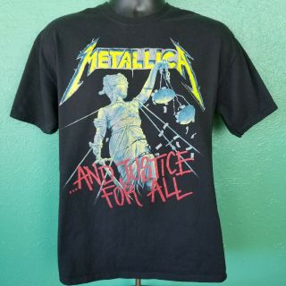 Vintage Metallica Shirt Justice for all The Hammer of Justice crushes Shirt L 2