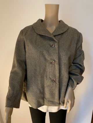 Vintage Short Jacket With " School Boy " Collar And Pearlized Buttons