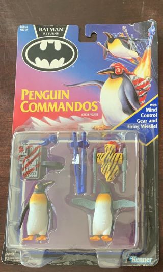 Batman Returns Penguin Commandos Action Figures Mind Control Gear Kenner 1991