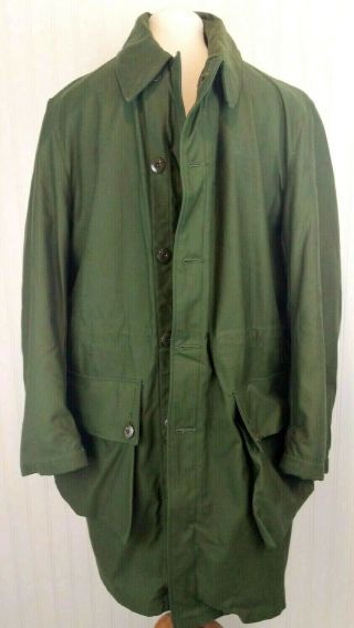 Vintage Swedish Army C50 Norsel Military Jacket Parka Fleece Lined Trench Mens L