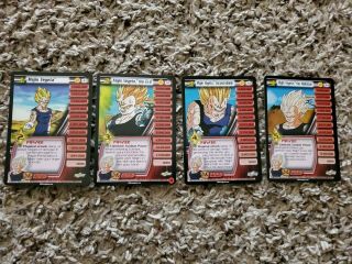 Majin Vegeta Dragon Ball Z Trading Card Game Personality Set Of 4
