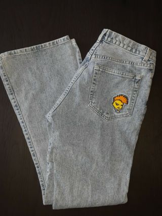 Rare Vintage Jnco Girlie Stuff Jeans Size 9 Flare Legs Denim 90 