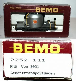 Swiss Rhaetian Rhb 8001 Cement Car Bemo Hom Ja20.  15