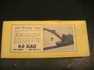 Vintage HO Scale Model Railroad IDEAL 150 Ton Wrecking Crane MW - 1 BUCYRUS ERIE 2