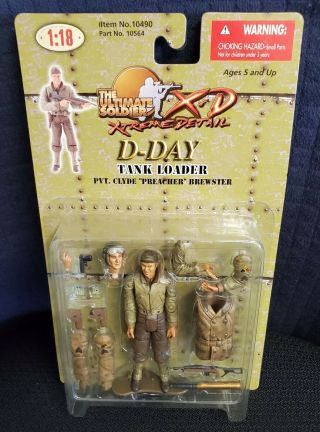 Ultimate Soldier 1:18 Xd Wwii D - Day Tank Loader Pvt.  Clyde " Preacher " Brewster