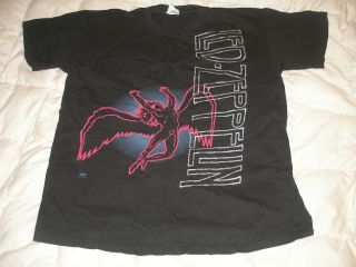 Vintage 1995 Led Zepplin Concert T - Shirt Winterl And Xl Made In U.  S.  A.