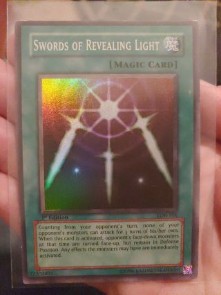 Yugioh Swords Of Revealing Light Lob - 101 1st Ed Rare Nm Card