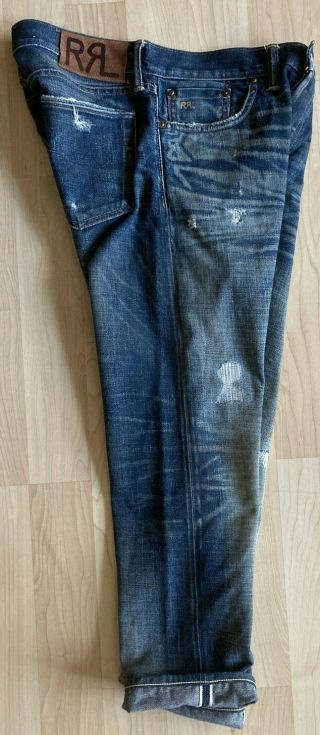 Rrl Double Rl Western Selvedge Slim Jeans Sz 30 Polo Ralph Lauren 90s Vtg