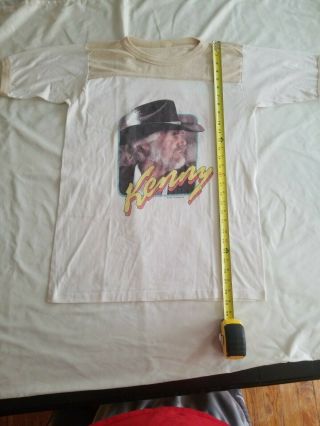 Vintage Kenny Rogers T Shirt 1980 Tour 80s Rare Country Music Medium 50/50 Soft