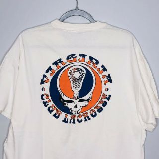 Vintage Grateful Dead 90s University Virginia Lacrosse T Shirt Xl Single Stitch