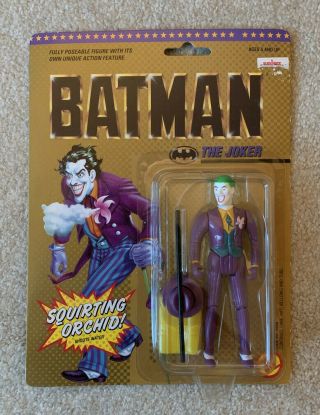 Toy Biz 1989 - Batman (the Movie) - The Joker W/squirting Orchid In Pkg