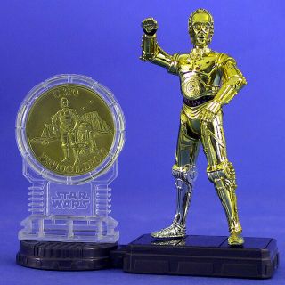 Star Wars Ultra Rare Loose Toys R Us Exclusive Millennium Minted Coined C - 3po.