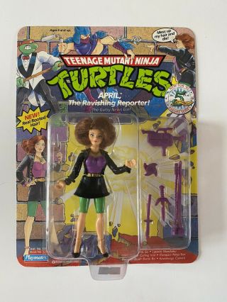 1992 Playmates Teenage Mutant Ninja Turtles April The Ravishing Reporter Moc