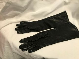 Vintage Gant Jonquet Lavable Leather Gloves - Size 7 - 13 " Long - For Dayton 