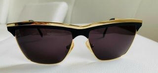 Vintage Rare Police By Eastern State Mod.  672 Sunglasses Gold Tone Made In Italy