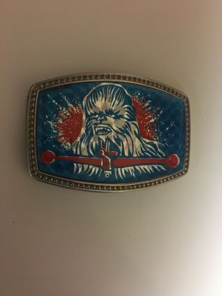 vintage 70s Star Wars CHEWBACCA Holographic Prism Sticker Belt Buckle,  shoelace 2