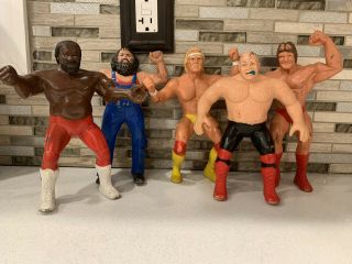Vintage Wwf Wrestling Superstars Action Figures - Hulk Hogan,  Jyd & More
