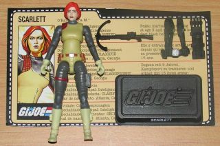 G.  I.  Joe Wal - Mart Exclusive Retro Scarlett 3¾ " Action Figure