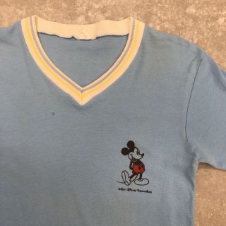 Vintage 1970s Mickey Mouse T Shirt Tropix Togs T Disney Rare