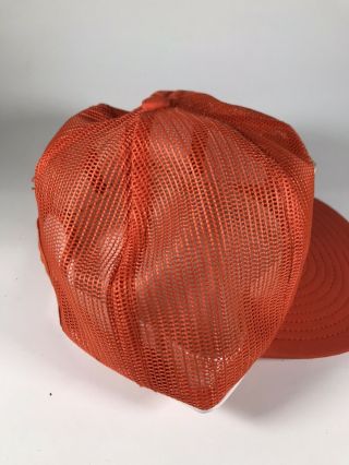 Louisville MFG All Mesh Hat Allis Chalmers Orange Snap Adjustable Size 3
