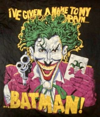 The Joker Batman Rare 1988 Vintage Uk T - Shirt 80 