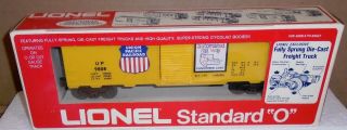 Lionel Standard O Trains.  Lionel " Union Pacific Boxcar 9808 " W/ Box