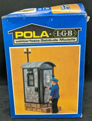 Vintage Pola Lgb 916 G Scale Factory Track Side Telephone Box