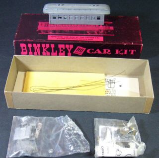 Binkley Ho Scale Old Time Passenger Car Kit Metal & Wood